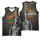 Thomas Sankara Basketball Jersey Burkina Faso Africa Self-Reliance Message and Military Portrait - African Pride