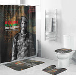 Thomas Sankara Bathroom Set Burkina Faso Africa Self-Reliance Message and Military Portrait - African Pride