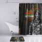 Thomas Sankara Bathroom Set Burkina Faso Africa Self-Reliance Message and Military Portrait - African Pride