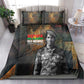 Thomas Sankara Bedding Set Burkina Faso Africa Self-Reliance Message and Military Portrait - African Pride