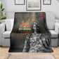 Thomas Sankara Blanket Burkina Faso Africa Self-Reliance Message and Military Portrait - African Pride
