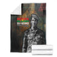 Thomas Sankara Blanket Burkina Faso Africa Self-Reliance Message and Military Portrait - African Pride