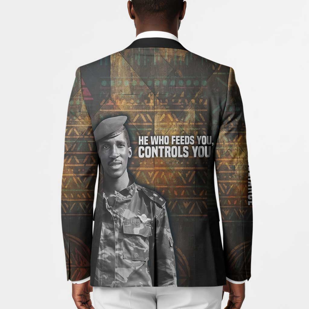 Thomas Sankara Blazer Burkina Faso Africa Self-Reliance Message and Military Portrait - African Pride