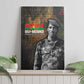 Thomas Sankara Canvas Wall Art Burkina Faso Africa Self-Reliance Message and Military Portrait - African Pride