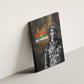 Thomas Sankara Canvas Wall Art Burkina Faso Africa Self-Reliance Message and Military Portrait - African Pride