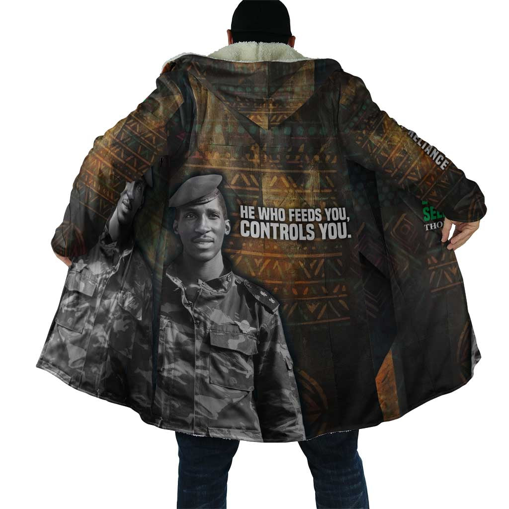 Thomas Sankara Cloak Burkina Faso Africa Self-Reliance Message and Military Portrait - African Pride