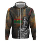 Thomas Sankara Hoodie Burkina Faso Africa Self-Reliance Message and Military Portrait - African Pride