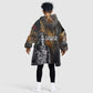 Thomas Sankara Kid Wearable Blanket Hoodie Burkina Faso Africa Self-Reliance Message and Military Portrait - African Pride