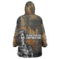 Thomas Sankara Kid Wearable Blanket Hoodie Burkina Faso Africa Self-Reliance Message and Military Portrait - African Pride