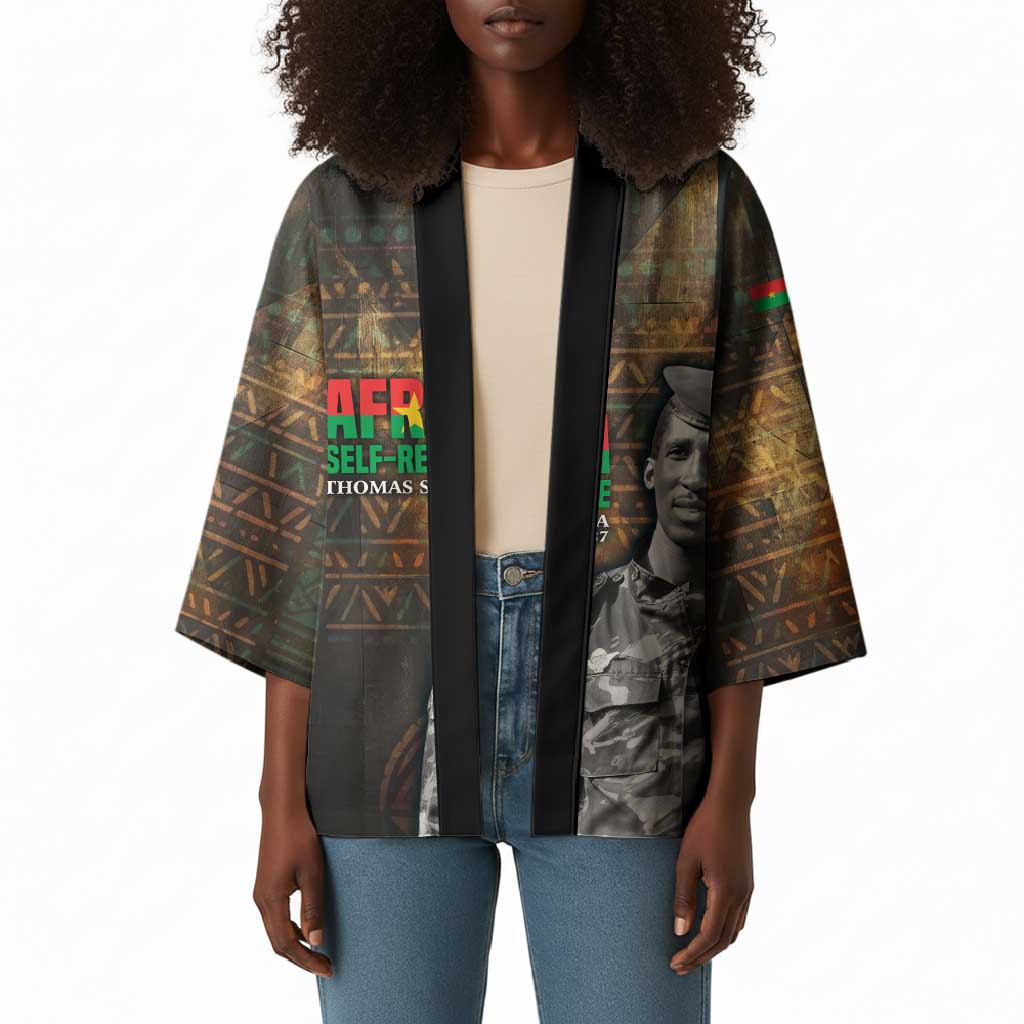 Thomas Sankara Kimono Burkina Faso Africa Self-Reliance Message and Military Portrait - African Pride