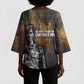 Thomas Sankara Kimono Sleeve Blouse Burkina Faso Africa Self-Reliance Message and Military Portrait - African Pride
