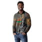 Thomas Sankara Long Sleeve Polo Shirt Burkina Faso Africa Self-Reliance Message and Military Portrait - African Pride