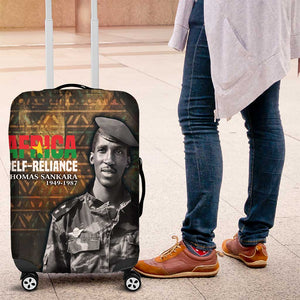 Thomas Sankara Luggage Cover Burkina Faso Africa Self-Reliance Message and Military Portrait - African Pride