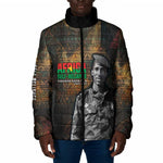 Thomas Sankara Padded Jacket Burkina Faso Africa Self-Reliance Message and Military Portrait - African Pride