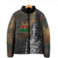 Thomas Sankara Padded Jacket Burkina Faso Africa Self-Reliance Message and Military Portrait - African Pride
