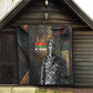 Thomas Sankara Quilt Burkina Faso Africa Self-Reliance Message and Military Portrait - African Pride