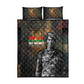 Thomas Sankara Quilt Bed Set Burkina Faso Africa Self-Reliance Message and Military Portrait - African Pride