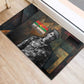 Thomas Sankara Rubber Doormat Burkina Faso Africa Self-Reliance Message and Military Portrait - African Pride