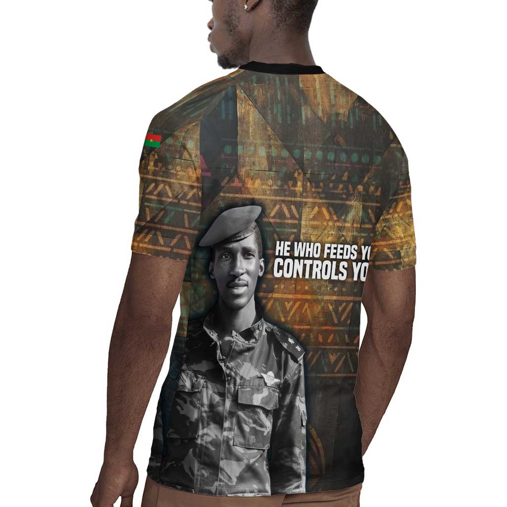 Thomas Sankara Rugby Jersey Burkina Faso Africa Self-Reliance Message and Military Portrait - African Pride