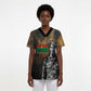 Thomas Sankara Scrub Top Burkina Faso Africa Self-Reliance Message and Military Portrait - African Pride