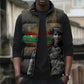 Thomas Sankara Sleeveless Puffer Jacket Burkina Faso Africa Self-Reliance Message and Military Portrait - African Pride