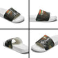 Thomas Sankara Slide Sandals Burkina Faso Africa Self-Reliance Message and Military Portrait - African Pride