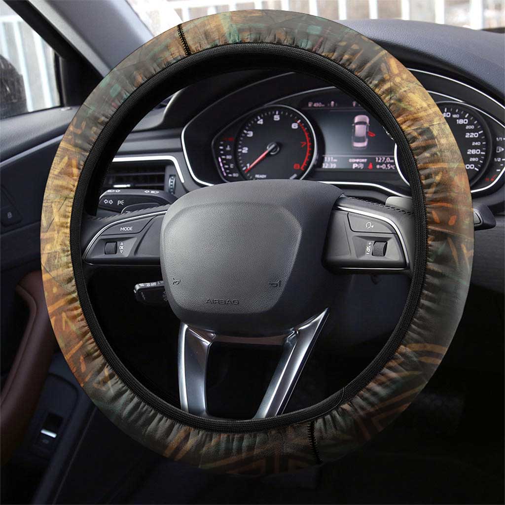 Thomas Sankara Steering Wheel Cover Burkina Faso Africa Self-Reliance Message and Military Portrait - African Pride