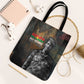 Thomas Sankara Tote Bag Burkina Faso Africa Self-Reliance Message and Military Portrait - African Pride