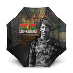 Thomas Sankara Umbrella Burkina Faso Africa Self-Reliance Message and Military Portrait - African Pride