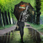 Thomas Sankara Umbrella Burkina Faso Africa Self-Reliance Message and Military Portrait - African Pride
