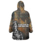 Thomas Sankara Wearable Blanket Hoodie Burkina Faso Africa Self-Reliance Message and Military Portrait - African Pride