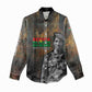 Thomas Sankara Women Casual Shirt Burkina Faso Africa Self-Reliance Message and Military Portrait - African Pride