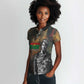 Thomas Sankara Women Polo Shirt Burkina Faso Africa Self-Reliance Message and Military Portrait - African Pride