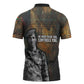 Thomas Sankara Zipper Polo Shirt Burkina Faso Africa Self-Reliance Message and Military Portrait - African Pride