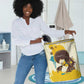 Angela Davis Laundry Basket Bold Pop Art Style Freedom Is a Constant Struggle Quote Civil Rights Activist - African Pride