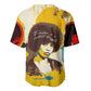 Angela Davis Baseball Jersey Bold Pop Art Style Freedom Is a Constant Struggle Quote Civil Rights Activist TS04