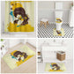 Angela Davis Bathroom Set Bold Pop Art Style Freedom Is a Constant Struggle Quote Civil Rights Activist - African Pride