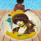 Angela Davis Beach Blanket Bold Pop Art Style Freedom Is a Constant Struggle Quote Civil Rights Activist - African Pride