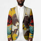 Angela Davis Blazer Bold Pop Art Style Freedom Is a Constant Struggle Quote Civil Rights Activist - African Pride