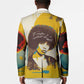 Angela Davis Blazer Bold Pop Art Style Freedom Is a Constant Struggle Quote Civil Rights Activist - African Pride