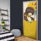 Angela Davis Door Cover Bold Pop Art Style Freedom Is a Constant Struggle Quote Civil Rights Activist - African Pride