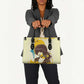 Angela Davis Leather Bag Bold Pop Art Style Freedom Is a Constant Struggle Quote Civil Rights Activist - African Pride