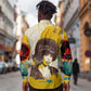 Angela Davis Long Sleeve Button Shirt Bold Pop Art Style Freedom Is a Constant Struggle Quote Civil Rights Activist - African Pride