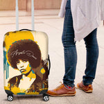 Angela Davis Luggage Cover Bold Pop Art Style Freedom Is a Constant Struggle Quote Civil Rights Activist - African Pride