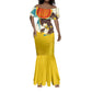 Angela Davis Mermaid Dress Bold Pop Art Style Freedom Is a Constant Struggle Quote Civil Rights Activist - African Pride