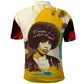 Angela Davis Polo Shirt Bold Pop Art Style Freedom Is a Constant Struggle Quote Civil Rights Activist TS04