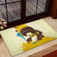 Angela Davis Rubber Doormat Bold Pop Art Style Freedom Is a Constant Struggle Quote Civil Rights Activist - African Pride