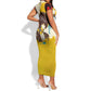 Angela Davis Short Sleeve Bodycon Dress Bold Pop Art Style Freedom Is a Constant Struggle Quote Civil Rights Activist TS04