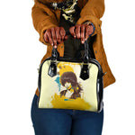 Angela Davis Shoulder Handbag Bold Pop Art Style Freedom Is a Constant Struggle Quote Civil Rights Activist - African Pride