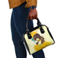 Angela Davis Shoulder Handbag Bold Pop Art Style Freedom Is a Constant Struggle Quote Civil Rights Activist - African Pride